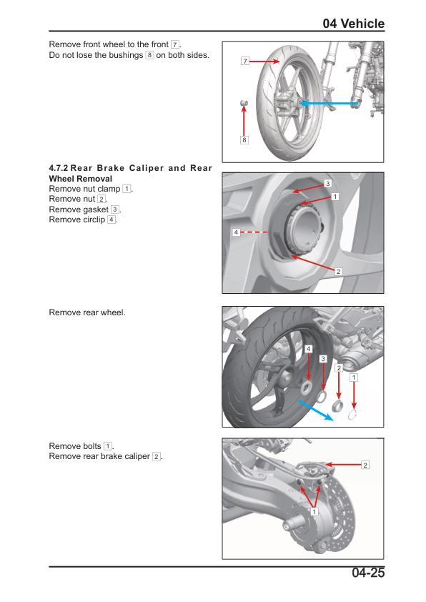 CFMOTO 450SR 450SS Motorcycle Service Repair Manual sample page from service manual