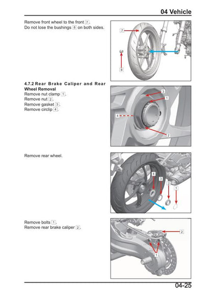 CFMOTO 450SR 450SS Motorcycle Service Repair Manual sample page from service manual
