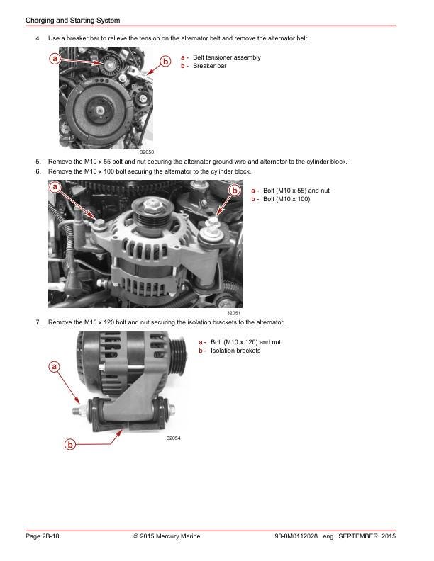 Mercury OptiMax SportJet 200 Outboard Service Manual sample page with diagrams and specifications
