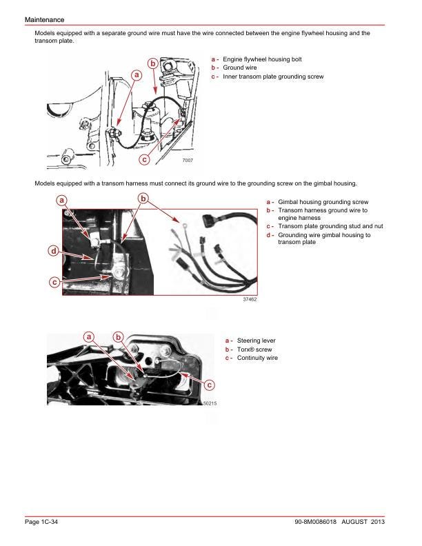 Mercury MerCruiser 4.3 TKS MPI Inboard Service Manual sample page from service manual