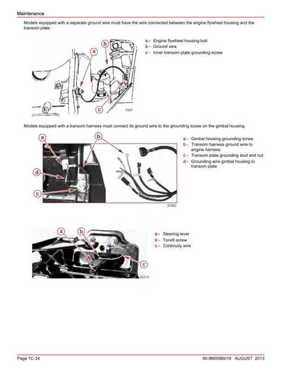 Mercury MerCruiser 4.3 TKS MPI Inboard Service Manual sample page from service manual