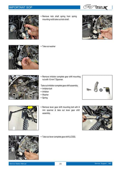Bajaj CT125X Motorcycle Service Repair Manual sample page from service manual