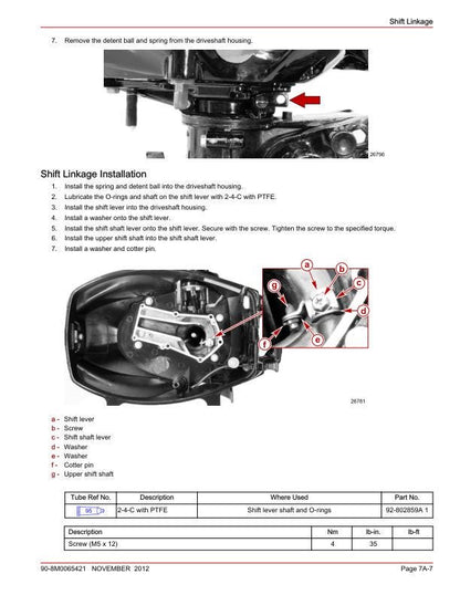 Mercury FourStroke 2.5 3.5 Outboard Service Manual sample page from the repair manual