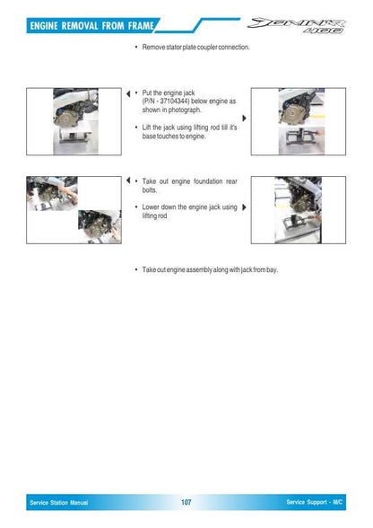 Bajaj Dominar 400 Motorcycle Service Repair Manual sample page from service manual