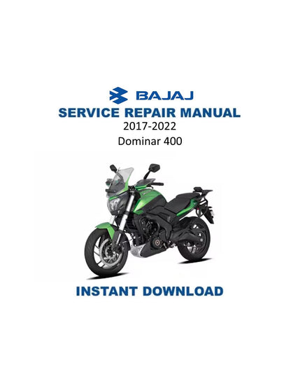 Bajaj Dominar 400 Motorcycle Service Repair Manual - Service Manual PDF Instant Download