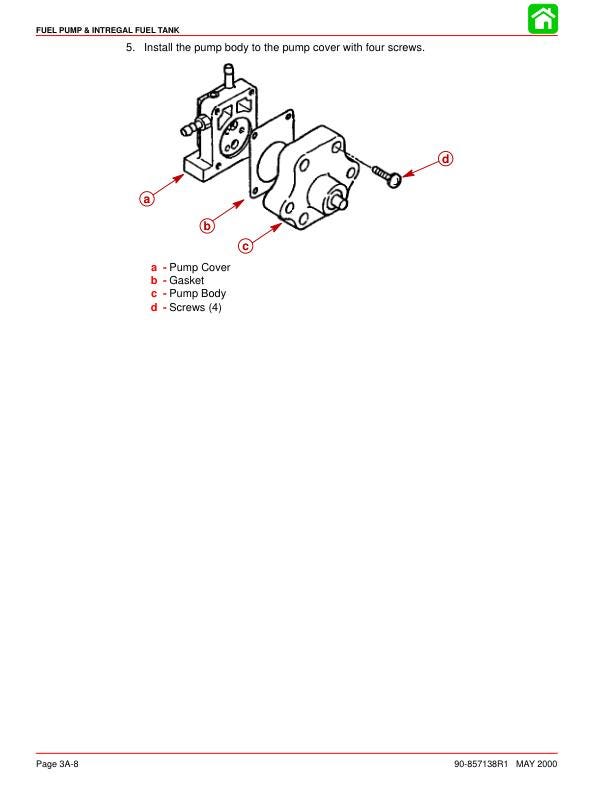 Mercury Mariner 4 5 6 HP 4-Stroke Outboard Service Manual sample page showing repair procedures