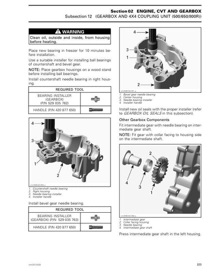 Can Am Outlander 500 650 800R 1000 Service Manual sample page from the repair manual
