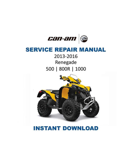 Can Am Outlander 500 800R 1000 CanAm Service Manual - Service Manual PDF Instant Download