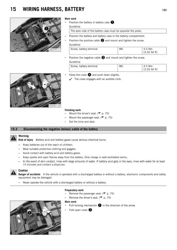 KTM 1190 Adventure Motorcycle Service Manual sample page from the repair manual