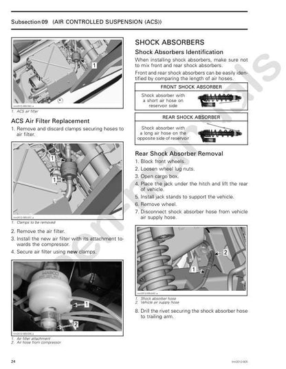 Can Am Commander 800R 1000 CanAm Service Manual sample page with service data and tables