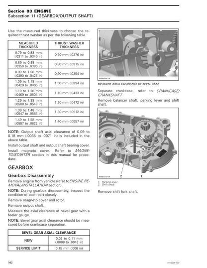 Can Am Outlander 400 EFI Service Manual sample page with technical illustrations