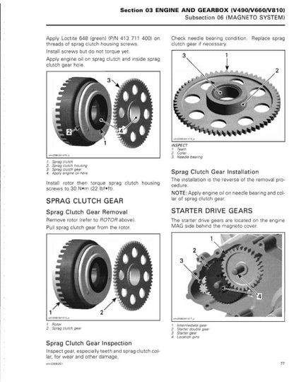 Can Am Renegade 500 800 Service Manual sample page from service manual