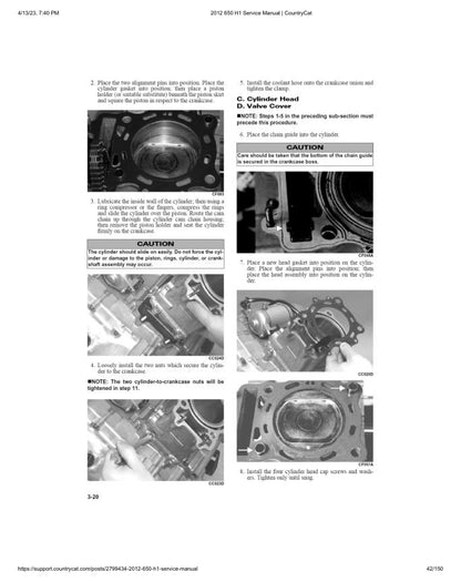 Arctic Cat 650 H1 ATV Service Manual sample page from service manual