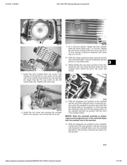 Arctic Cat 400 ATV Service Manual sample page from service manual