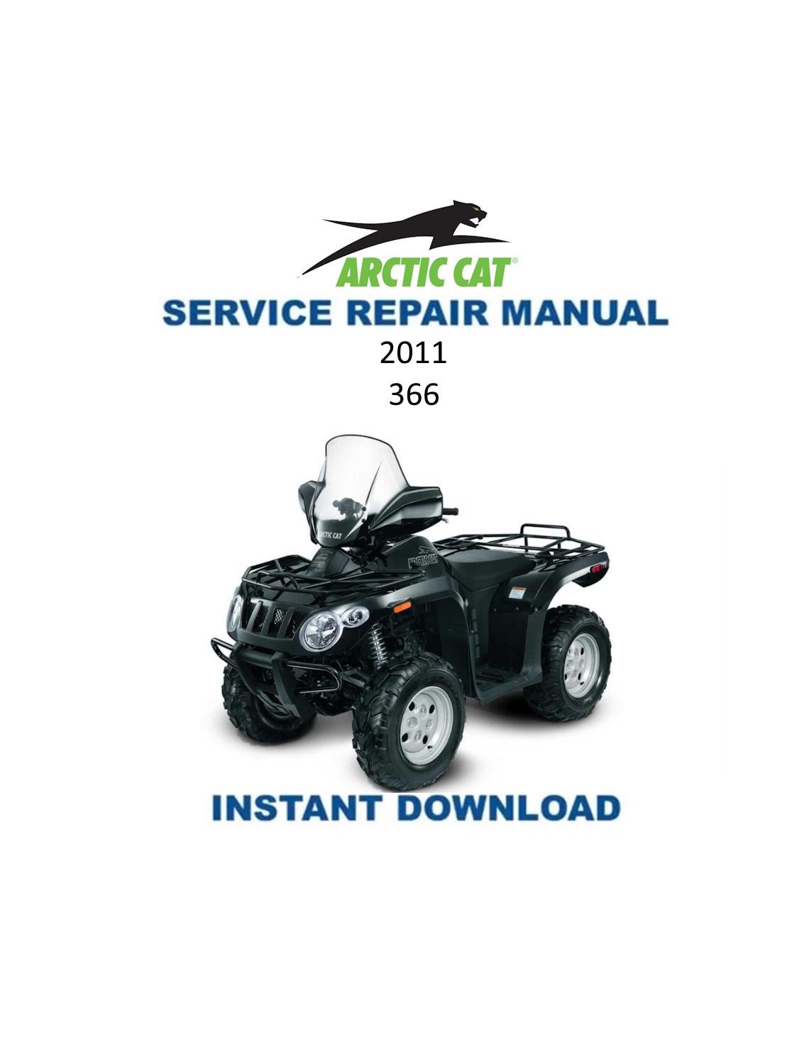 Arctic Cat 366 ATV Service Manual - Service Manual PDF Instant Download