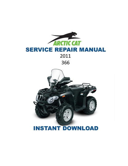 Arctic Cat 366 ATV Service Manual - Service Manual PDF Instant Download