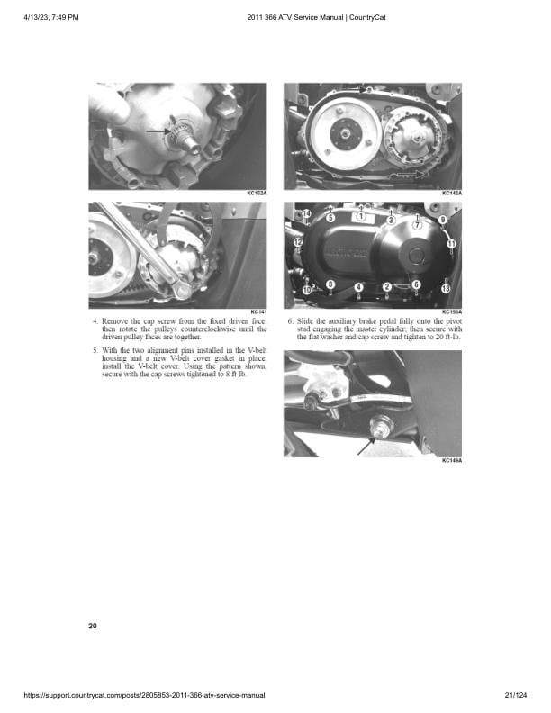 Arctic Cat 366 ATV Service Manual sample page from service manual