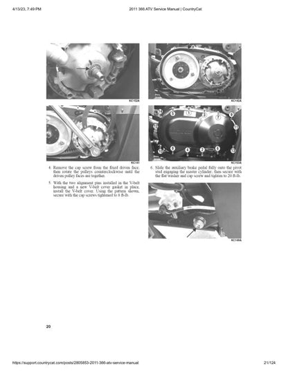 Arctic Cat 366 ATV Service Manual sample page from service manual
