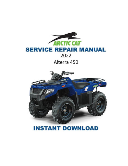 Arctic Cat Alterra 450 ATV Service Manual - Service Manual PDF Instant Download