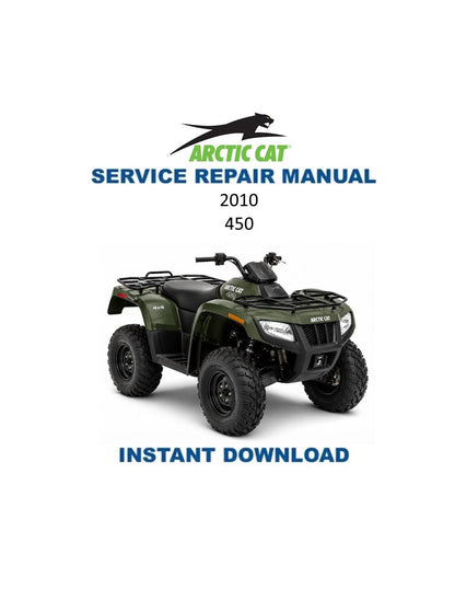 Arctic Cat 450 ATV Service Manual - Service Manual PDF Instant Download