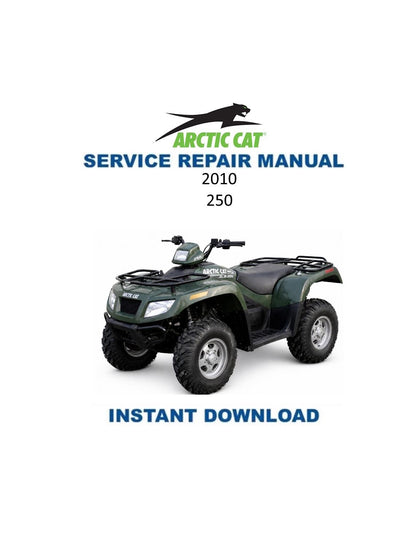 Arctic Cat 250 ATV Service Manual - Service Manual PDF Instant Download