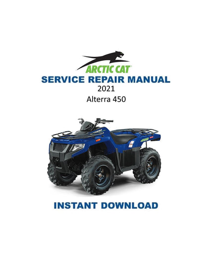 Arctic Cat Alterra 450 ATV Service Manual - Service Manual PDF Instant Download