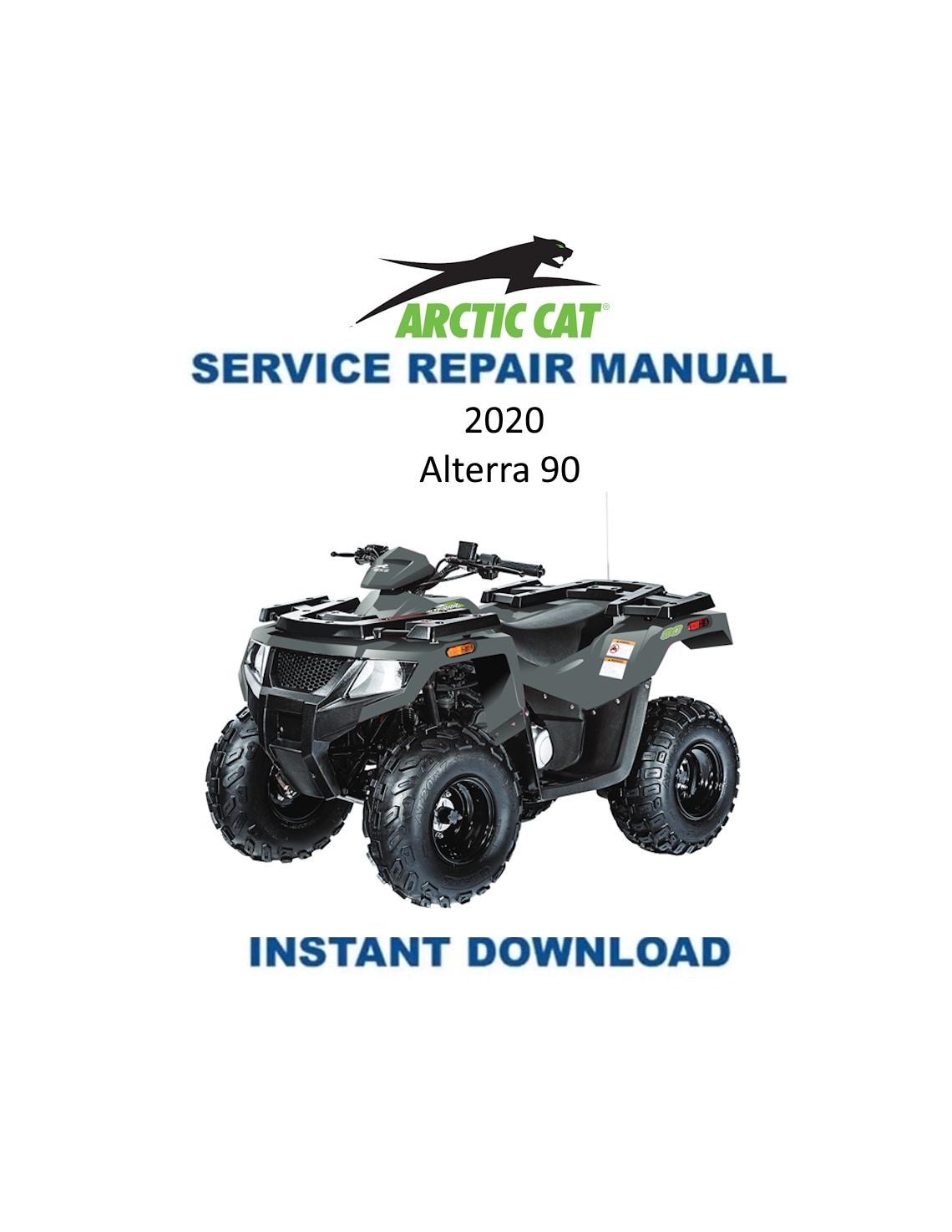 Arctic Cat Alterra 90 ATV Service Manual - Service Manual PDF Instant Download