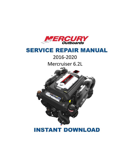 Mercury MerCruiser 6.2 Inboard Service Manual - Service Manual PDF Instant Download