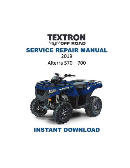 Textron Alterra 570 700 Arctic Cat ATV Service Manual - Service Manual PDF Instant Download