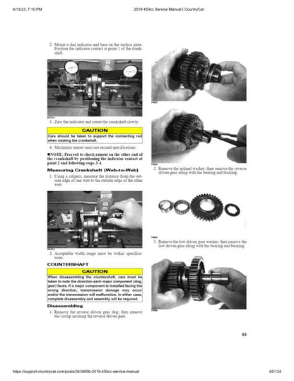 Textron Alterra 450 Arctic Cat ATV Service Manual sample page with technical illustrations
