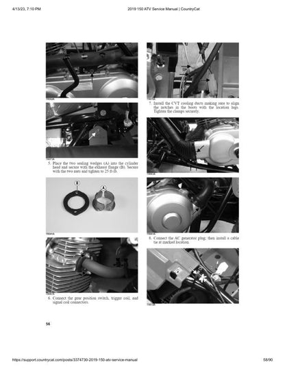 Textron Alterra 150 Arctic Cat ATV Service Manual sample page from the repair manual