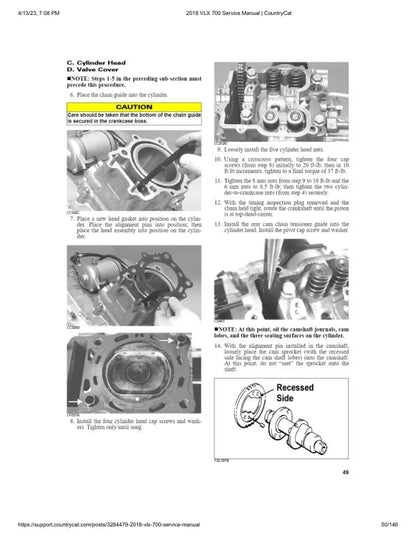 Textron Alterra VLX 700 EPS Arctic Cat ATV Service Manual sample page with diagrams and specifications