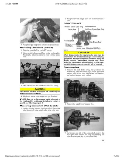 Textron Alterra VLX 700 EPS Arctic Cat ATV Service Manual sample page with technical illustrations