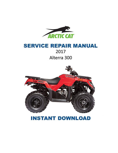 Arctic Cat Alterra 300 ATV Service Manual - Service Manual PDF Instant Download