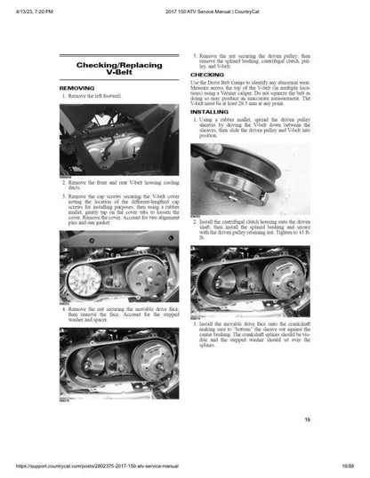 Arctic Cat 150 ATV Service Manual sample page from service manual