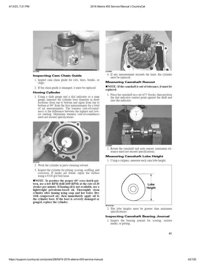 Arctic Cat Alterra 450 ATV Service Manual factory service manual title page
