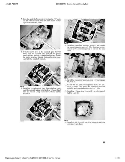 Arctic Cat Arctic Cat 300 Utility ATV Service Manual sample page showing repair procedures