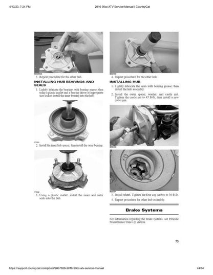 Arctic Cat 90 Utility DVX 90 ATV Service Manual sample page