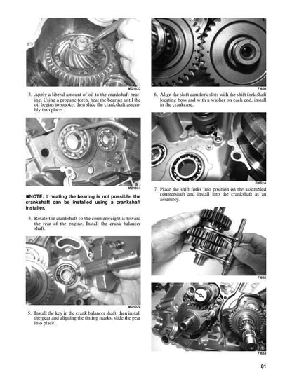 Arctic Cat 500 550 700 1000 MudPro TRV ATV Service Manual sample page with diagrams and specifications