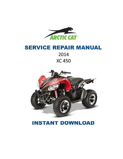 Arctic Cat XC 450 ATV Service Manual - Service Manual PDF Instant Download