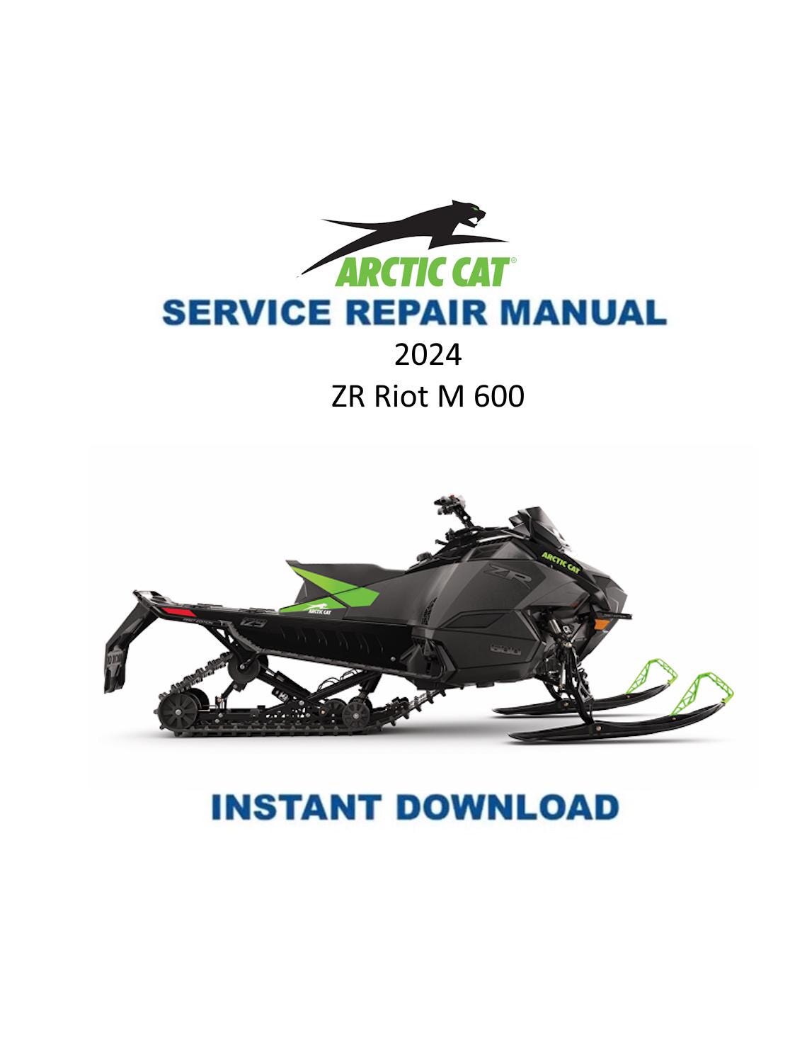 Arctic Cat ZR Riot M 600 Service Manual - Service Manual PDF Instant Download
