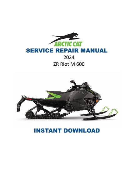 Arctic Cat ZR Riot M 600 Service Manual - Service Manual PDF Instant Download