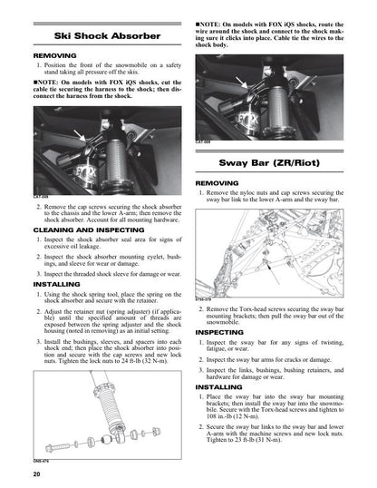 Arctic Cat ZR Riot M 600 Service Manual sample page from service manual
