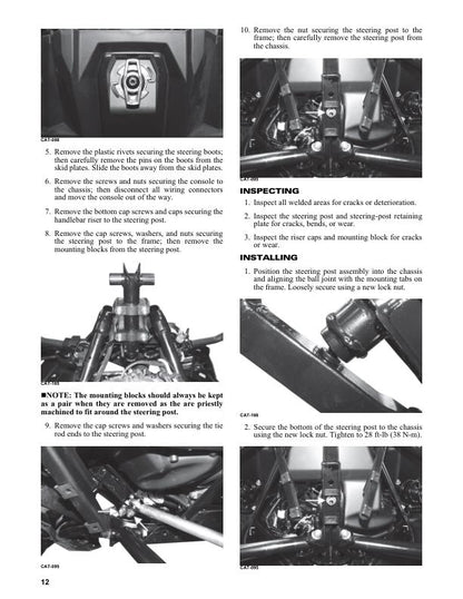 Arctic Cat ZR Riot M 600 Service Manual table of contents