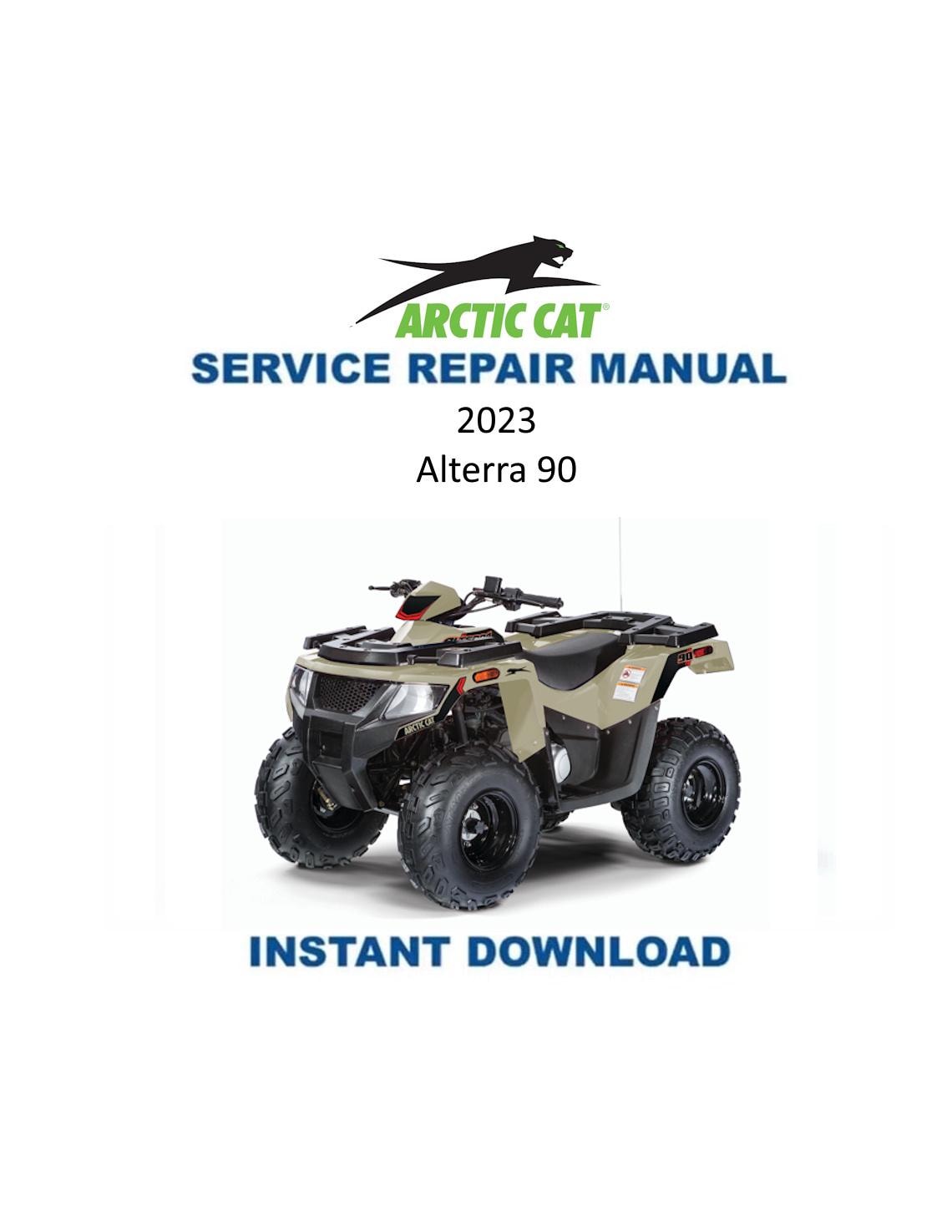 Arctic Cat Alterra 90 ATV Service Manual - Service Manual PDF Instant Download