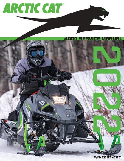Arctic Cat 4000 Service Manual factory service manual title page