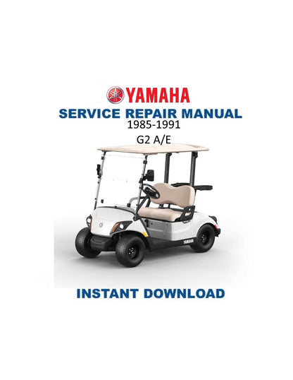 YAMAHA G2 A/E Gas Golf Cart Service Manual - Service Manual PDF Instant Download