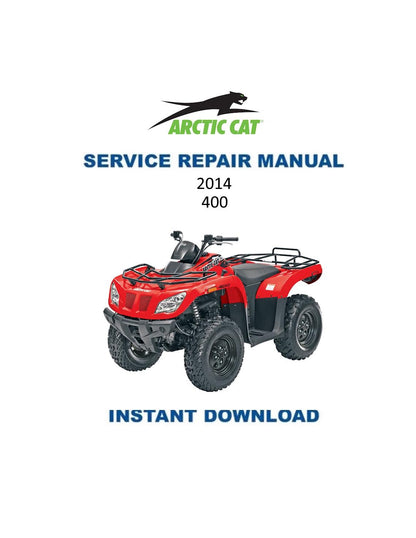 Arctic Cat 400 ATV Service Manual - Service Manual PDF Instant Download