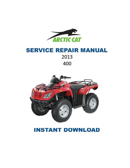 Arctic Cat 400 ATV Service Manual - Service Manual PDF Instant Download