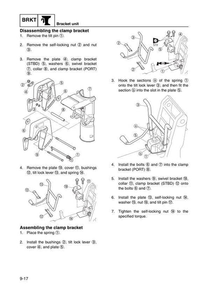 Yamaha F4B F5A F6C Outboard Service Manual sample page